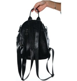 Resim Luvishoes Straw Siyah Grain Kadın Sırt Çantası 