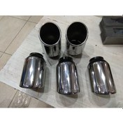 Resim Egzoz Ucu Dışı Paslanmaz Krom 8 Cm 15cm 