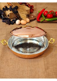 Resim Kapaklı Bakır Tava 27 Cm Diğer 