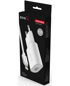 Resim Rba Aksesuar Ofset Serisi Zcs-02 Lightning 2 İn 1 Ev Şarj Seti 2.1a - Beyaz Beyaz 