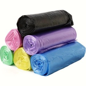 Resim 5 Rulo 100 adet Çöp Torbası, PE Malzeme, Çok Amaçlı Çöp Torbaları, Mutfak, Banyo, Oturma Odası, Yatak Odası ve Tuvalet için Uygun 