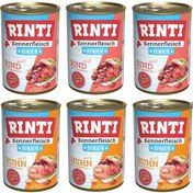 Resim Rinti 2 Çeşit Karma Gurme Yavru Köpek Konservesi 400 G X 6 Adet 