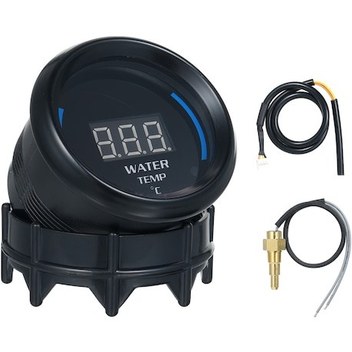 Youmex 52mm Evrensel Dijital Su Sıcaklık Göstergesi - Mavi Led Ekran &