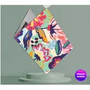 Resim Nenya Floral Renkli Desen Notebook Sticker 
