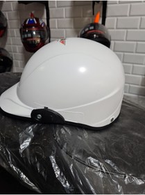 Resim JK Yarım Motosiklet Kask Standart Beden Beyaz 