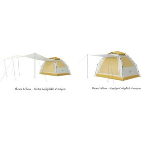 Resim Naturehike Ango Es60 Gölgelikli Otomatik Kurulum Kamp Çadırı Sarı 