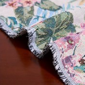 Resim 1 Adet Amerikan Çiftlik Çiçekli Jakar Kumaş - Kalın Ağır Dokulu Malzeme DIY Kapitone, Dikiş, Koltuk Örtüleri, Perdeler, Çantalar ve Mobilya Dekoru için - Sadece Elde Yıkama, Şık Moda, Dekoratif Perdeler, Detaylı Jakar, Dayanıklı Tekstil 