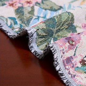 Resim 1 Adet Amerikan Çiftlik Çiçekli Jakar Kumaş - Kalın Ağır Dokulu Malzeme DIY Kapitone, Dikiş, Koltuk Örtüleri, Perdeler, Çantalar ve Mobilya Dekoru için - Sadece Elde Yıkama, Şık Moda, Dekoratif Perdeler, Detaylı Jakar, Dayanıklı Tekstil 