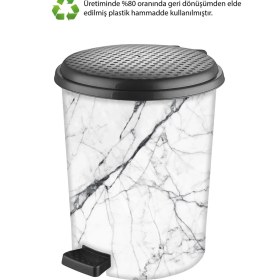 Resim Desenli 20 Litre Çöp Kovası, Şık ve Kullanışlı Ev ve Ofis Için Ideal Seçim 