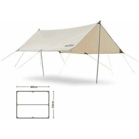Resim Naturehike Tarp Tente Güneşlik Bej Pol Dahil 3x4m Bej 