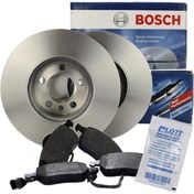 Resim Volkswagen Tiguan 2008 - 2015 Ön Fren Disk Balata Takımı Bosch Marka 1K0615301AA-5N0698151 