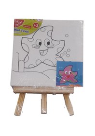 Resim Bu-bu Çerçeveli Tuval Standı Mini 11x11 Cm Güneş 