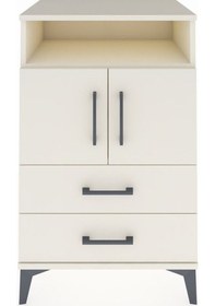 Resim Hyperion Komodin 2 Raflı 2 Çekmeceli 2 Kapaklı 60x44x96 Aytaşı-aytaşı Aytası 