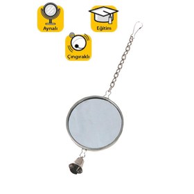 Resim Karlıe Aynalı Kuş Oyuncağı Çap 5 Cm 
