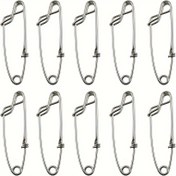 Resim 10 adet Paslanmaz Çelik Ton Balıkları Klipsleri, 8x2cm Uzun Hat Çıtçıt Klipsleri, Şamandıralar için Açık Göz Pimi, Olta İpi, Av ve Balıkçılık Ekipmanları Aksesuarları 