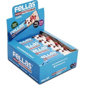Resim Fellas Yüksek Protein Bar Klasik Sade 45 G x 12 Adet 