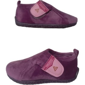 Resim Gezer Kız Çocuk Mor Ev Içi Okul Kreş Peluş Ultra Hafif Panduf GZERR56-007 