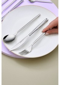 Resim Karaca Carmelo 91 Parça 12 Kişilik Premium Kutulu Çatal Kaşık Bıçak Seti 