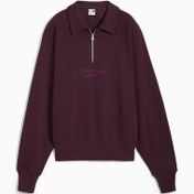 Resim CLASSICS+ Kadın Yarım Fermuar Polo Yaka Tişört 