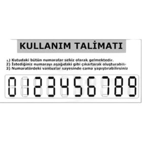 Resim mtcotoaksesuar Araba Park Tel - Numaratör - Parkmatik 