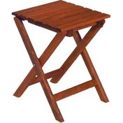 Resim Bahçeme Katlanır Ahşap Koli Tabure 32x32 