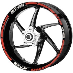 Resim Deeb Yamaha Mt25 Jant Şeridi Kırmızı Beyaz Model X N11.76346 