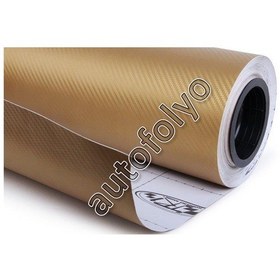 Resim Karbon Folyo Altın Kendinden Yapışkanlı 127 Cm X 2 Metre 