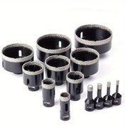 Resim Elmas M14 Thread Kuru Vakum Mermer Masonry Delik Testere Açıcı, 5 ila 130mm, Seramik Karo, Granit ve Mermer için 