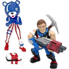 Resim Fortnite Mini İkili Figür Frt27000 W3-63516 Star - Spangled Trooper & Mavi Fortnite 