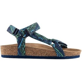 Resim Lemoor's Msan502 Tengri Navy Blue/green Erkek Sandalet Mavi - Yeşil 