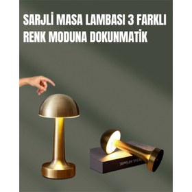 Resim %100 Kademeli Ayarlanabilir Işık – Usb Şarjlı Masa Lambası 