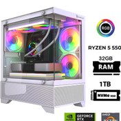 Resim GAMELİNE Pro X16 Ryzen 5 5500 32GB RAM 1TB M.2 Nvme SSD RTX5060 Oyuncu Masaüstü Bilgisayar 