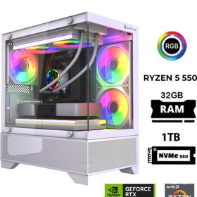 Resim GAMELİNE Pro X16 Ryzen 5 5500 32GB RAM 1TB M.2 Nvme SSD RTX5060 Oyuncu Masaüstü Bilgisayar 