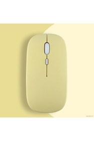 Resim Sneezy Huawei Tablet Şarj Edilebilir Sessiz Mouse Bluetooth + 2.4Hz Wifi Kablosuz Mouse Fare 