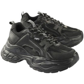 Resim Oxford Klasik Kadın 1636486 Buffalo Yuno - Vegan Nappa/mesh- Black Siyah 