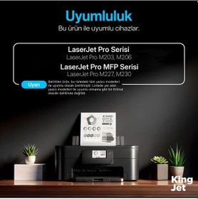 Resim Kingjet Hp Uyumlu 32a Cf232a Çipli Muadil Drum Ünitesi Laserjet Pro M206 