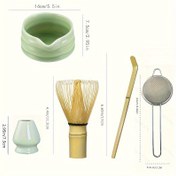 Resim 5 adet/3 adet/1 adet Matcha Aracı Seti Çay Karıştırıcı Matcha Fırçası Beyaz Doğal Ahşap Çay Karıştırıcı Stand Kombinasyon Şarkı Dinasti Çay Aksesuarları Matcha Yumurta Çırpıcı Seti Matcha Çırpıcı Kaşık Kase Tutucu Kişisel Kullanım İçin Hediye LYY-149 
