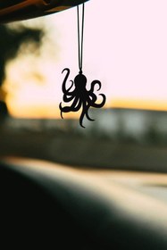 Resim mufamet Metal Ahtapot Dikiz Aynası Süsü Oto Aksesuar Araba Süsü 