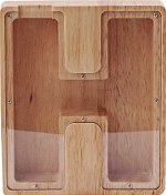 Resim Ruicoo "ahşap & Bambu Harf Şekilli Kumbara - Çocuklar İçin Para Biriktirme Kutusu, Dekoratif Hediye" 