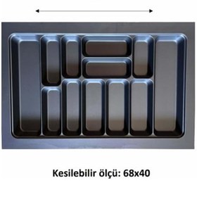 Resim Eko Modüler Kaşıklık 76x49 Cm Antrasit Royaleks-70096 Asorti 