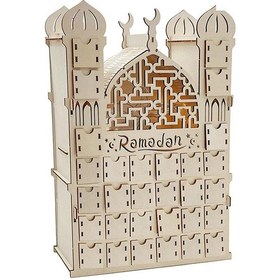 Resim Crackedice Ramazan Advent Takvimi, Ahşap Yeniden Kullanılabilir Advent Takvimi 