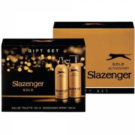 Resim Slazenger Gold Erkek Parfüm Seti Edt 125 ml+ 150 ml Deo 