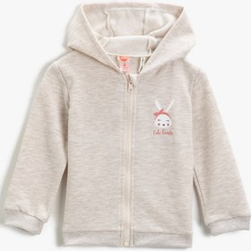 Resim Kız Bebek Baskılı Sweatshirt 