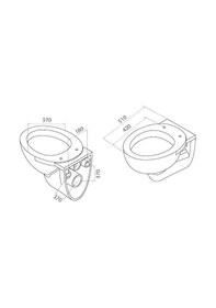 Resim Turkuaz Lila Asma Klozet ve Lila Yavaş Kapanan Pp Kapak 