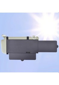 Resim Xuweiwei Siyah Anti Glare Araç Güneşlik Uzatma Rüzgarlık Ve Yan Cam Gölgelik 