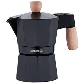 Resim Korkmaz A5572 Etna Moka Pot 3 Fincan 150 ML Siyah 