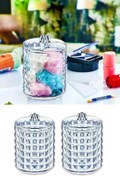 Resim Diamond Silindir Pamuk Organizer 2'li Kristal 027 Yldz-2813916-8215 