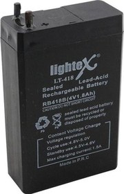 Resim LIGHTEX LT-418 4 VOLT - 1.8 AMPER AKÜ (48 X 21 X 75 MM) 