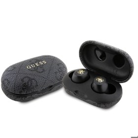 Resim Kulak İçi TWS Bluetooth Kulaklık Guess Orjinal Lisanslı Klasik Metal Yazı Logolu V5.3 Siyah 
