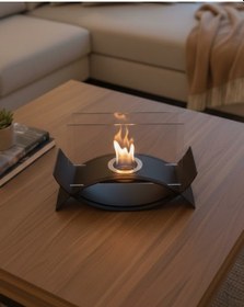 Resim Reyo Stove Garnet Masaüstü Bioethanol Şömine 